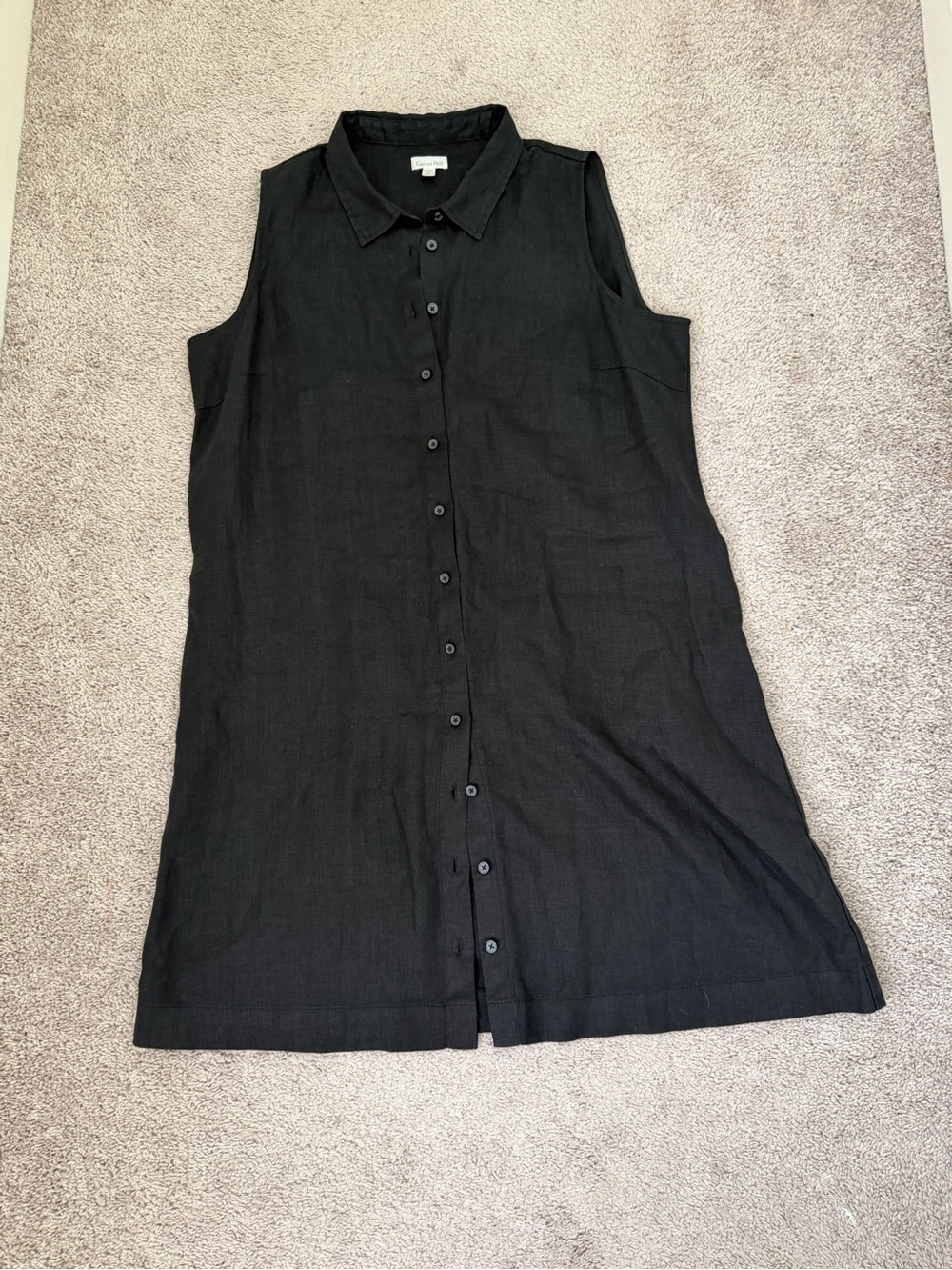Garnet Hill 100% Linen Sleeveless Women's Dress
